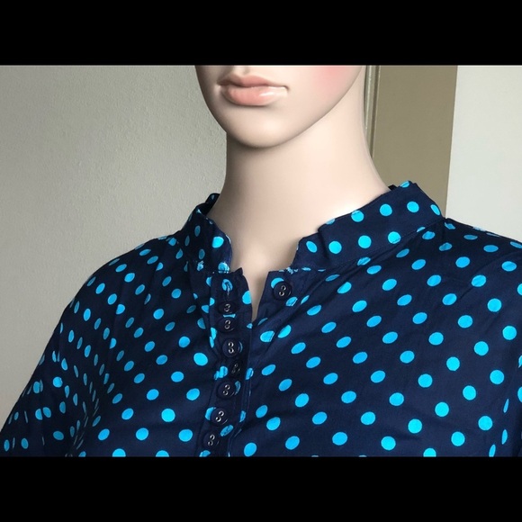 Bohemian Polka Dots Tunic Top Blouse - Picture 2 of 8